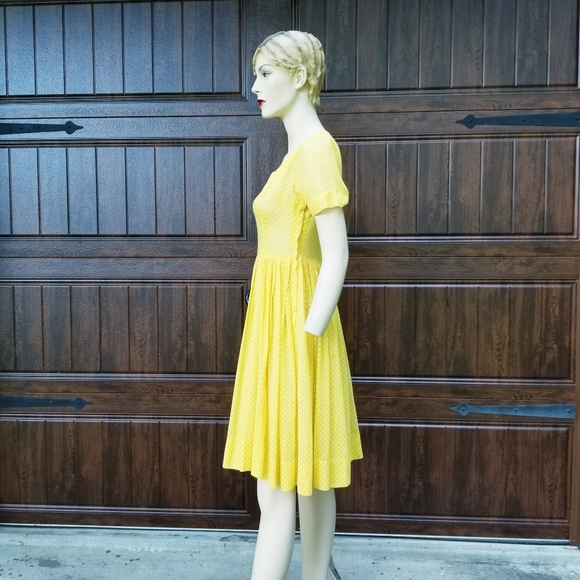 Vintage 1950's Midi Knee Length Dress - Picture 3 of 11